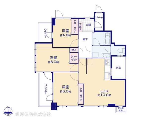 G00296230 埼玉県川口市芝新町 中古マンション 3840万円【間取図】