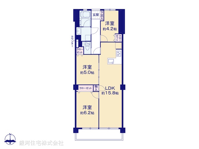 G00300406 千葉県市川市真間４丁目 中古マンション 2940万円【間取図】