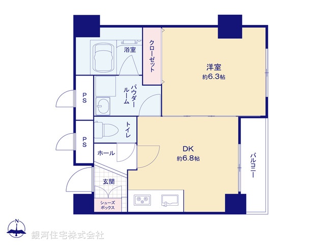 G00301660 東京都台東区元浅草１丁目 中古マンション 3299万円【間取図】