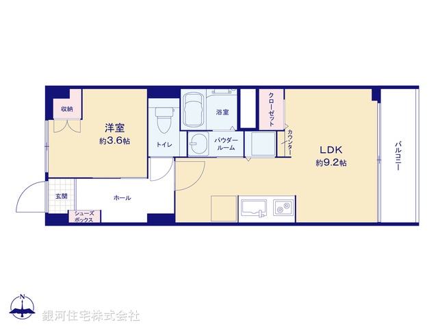 G00331091 東京都目黒区上目黒５丁目 中古マンション 2180万円【間取図】