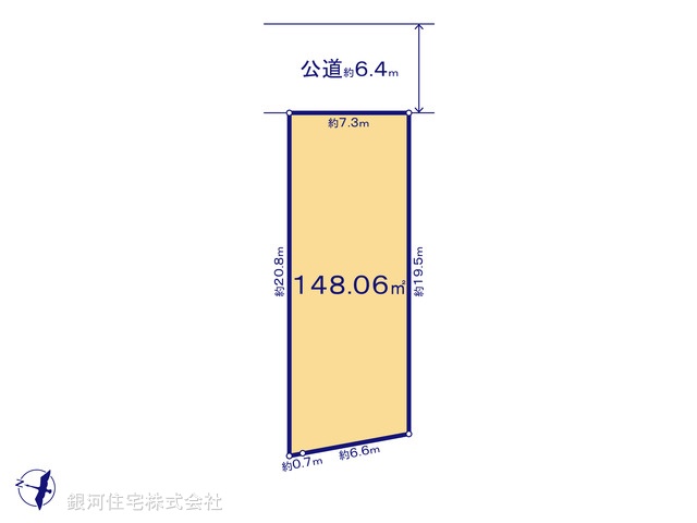 G00335411 千葉県千葉市中央区花輪町 土地 1080万円【区画図】