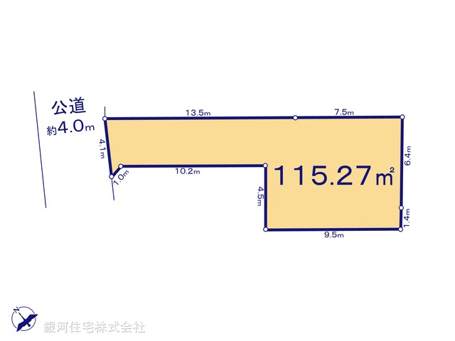 G00340089 東京都大田区東馬込１丁目 土地 5180万円【区画図】