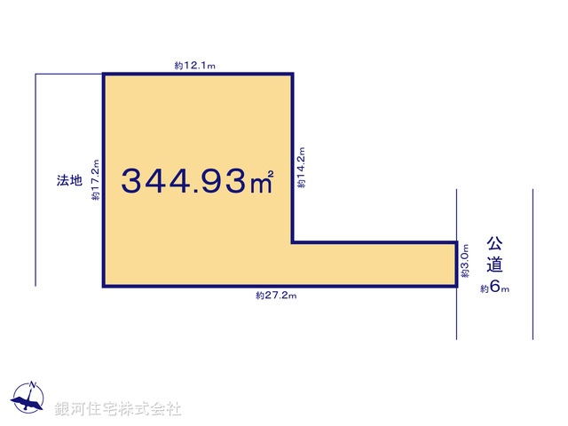 G00341322 千葉県松戸市小金原８丁目 土地 2800万円【区画図】