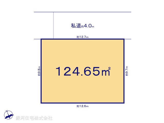 G00341450 千葉県鎌ヶ谷市南鎌ヶ谷１丁目 土地 1680万円【区画図】