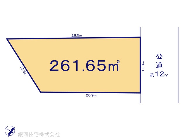 G00342981 千葉県木更津市真舟１丁目 土地 1350万円【区画図】