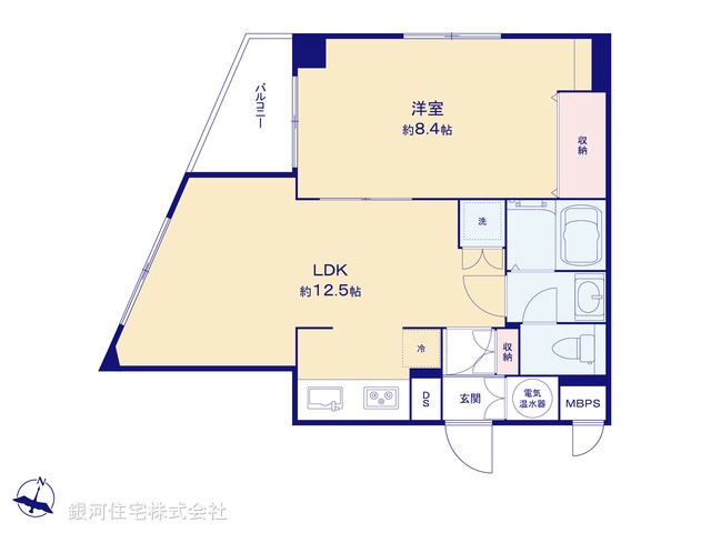 G00344219 東京都清瀬市元町１丁目 中古マンション 1599万円【間取図】