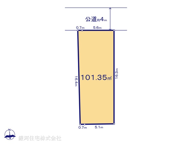 G00350457 東京都板橋区前野町６丁目 土地 5890万円【区画図】