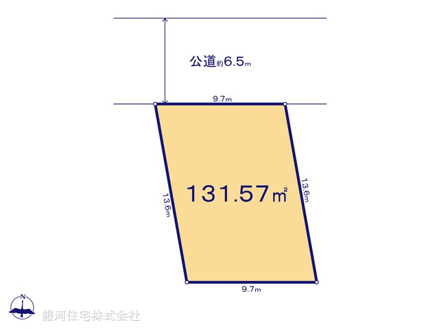 G00350565 神奈川県横浜市青葉区市ヶ尾町 土地 5280万円【区画図】