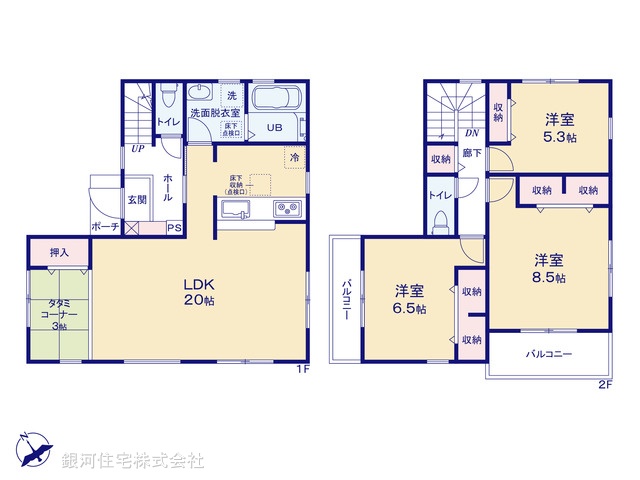 G00350716 東京都武蔵村山市本町２丁目 新築一戸建て 3480万円【間取図】