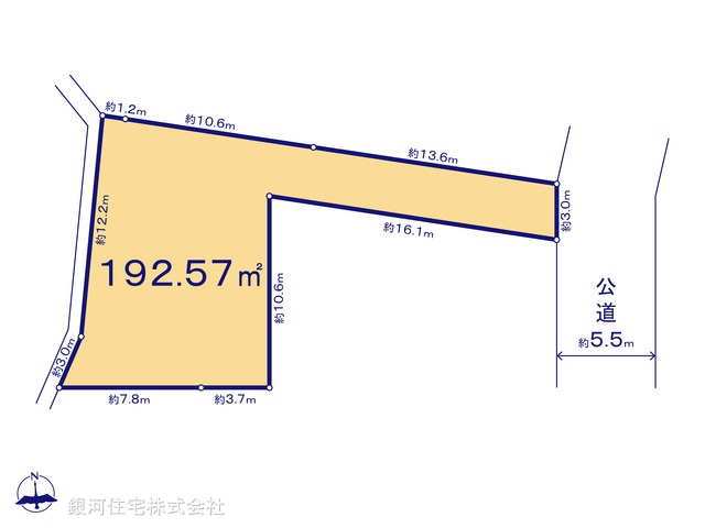 G00351730 神奈川県横浜市泉区新橋町 土地 3780万円【区画図】