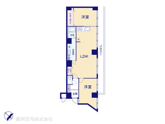 G00353691 神奈川県横浜市港南区野庭町 中古マンション 2190万円【間取図】