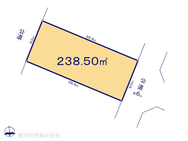 G00354638 東京都八王子市みなみ野２丁目 土地 6850万円【区画図】