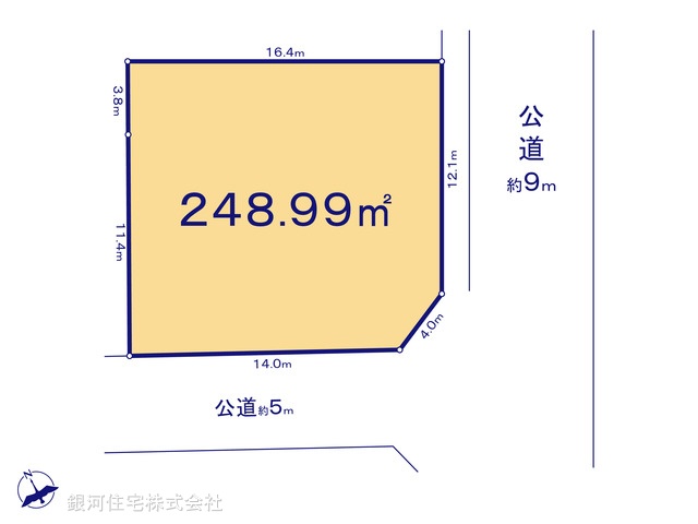 G00355007 東京都八王子市元八王子町３丁目 土地 2250万円【区画図】