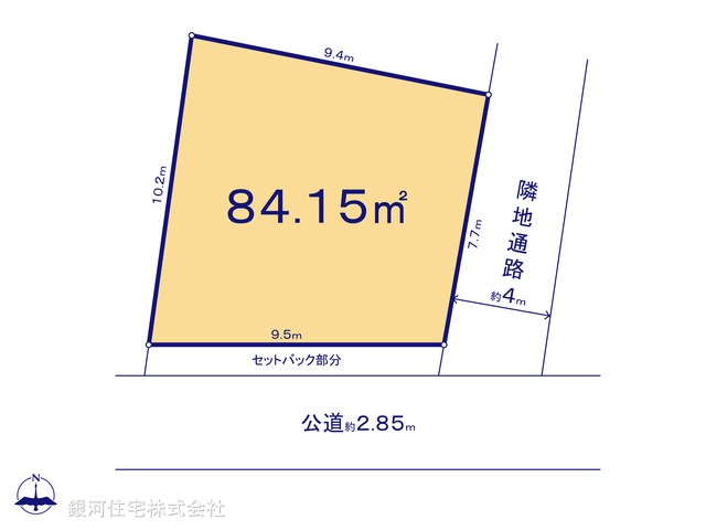 G00355248 神奈川県海老名市大谷北３丁目 土地 1700万円【区画図】