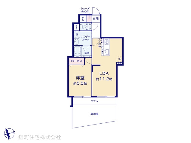 G00356303 東京都杉並区天沼３丁目 中古マンション 3780万円【間取図】