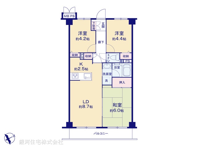 G00356778 東京都板橋区徳丸４丁目 中古マンション 3780万円【間取図】