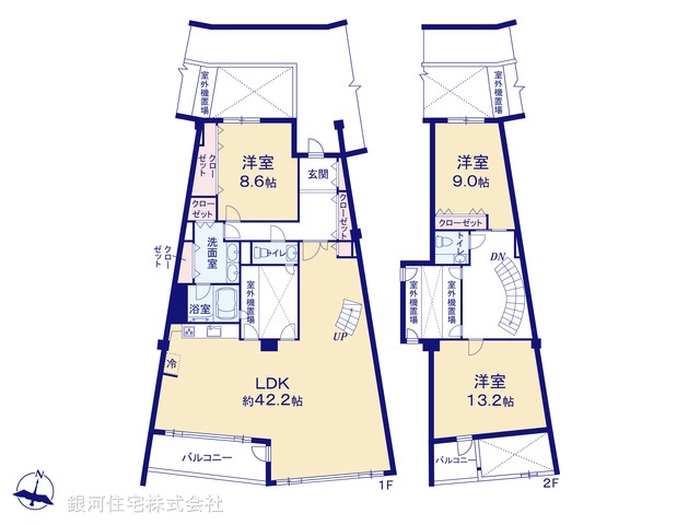 G00357597 神奈川県逗子市小坪５丁目 中古マンション 9800万円【間取図】