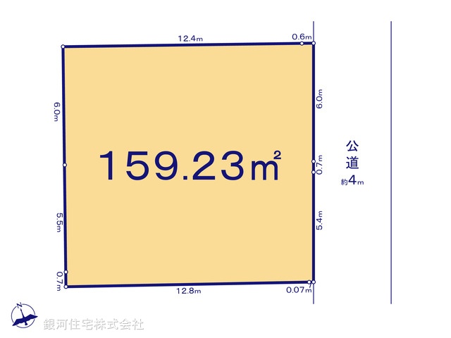 G00357901 神奈川県海老名市杉久保北５丁目 土地 2330万円【区画図】