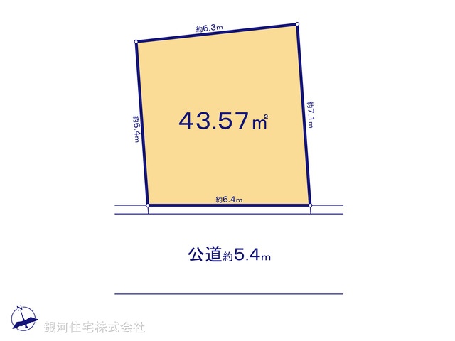 G00358073 東京都杉並区浜田山１丁目 土地 3780万円【区画図】