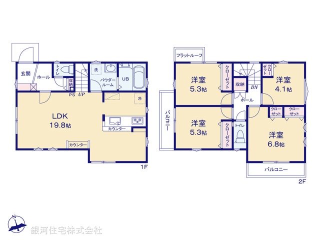 G00358498 東京都多摩市聖ヶ丘３丁目 新築一戸建て 3499万円【間取図】