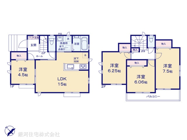 G00358533 東京都町田市図師町 新築一戸建て 3290万円【間取図】