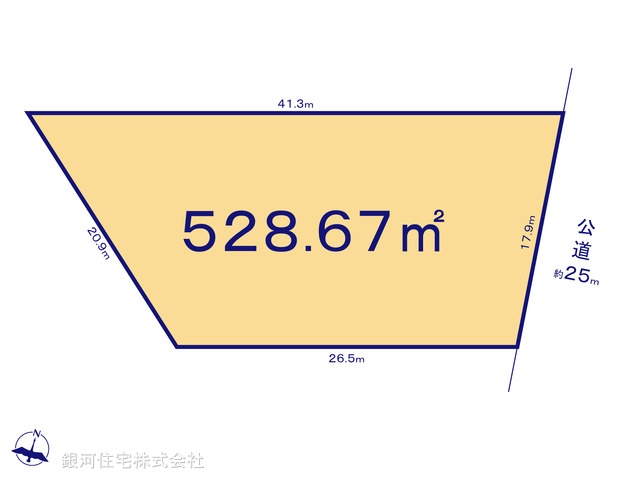 G00358694 東京都福生市大字福生 土地 1億円【区画図】