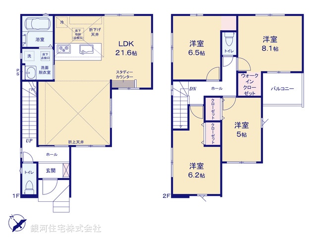 G00359042 埼玉県八潮市大字鶴ヶ曽根 新築一戸建て 4049万円【間取図】