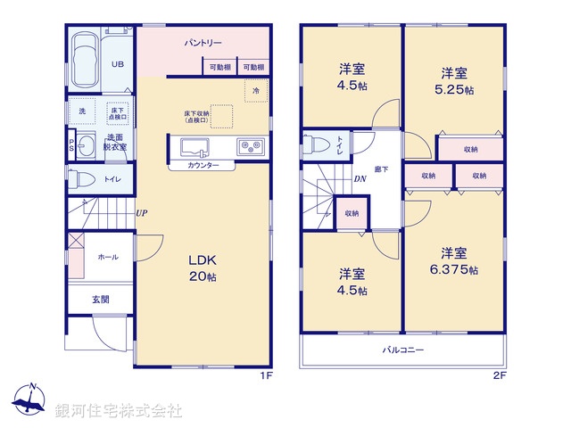 G00359203 千葉県市川市曽谷３丁目 新築一戸建て 3380万円【間取図】