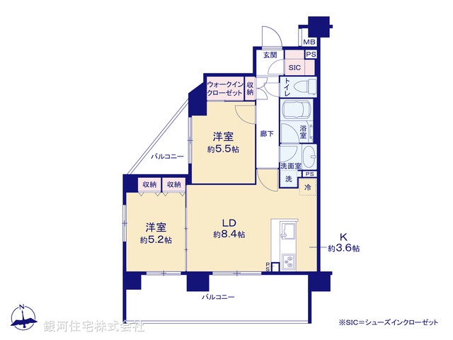 G00359812 東京都板橋区小茂根２丁目 中古マンション 5290万円【間取図】