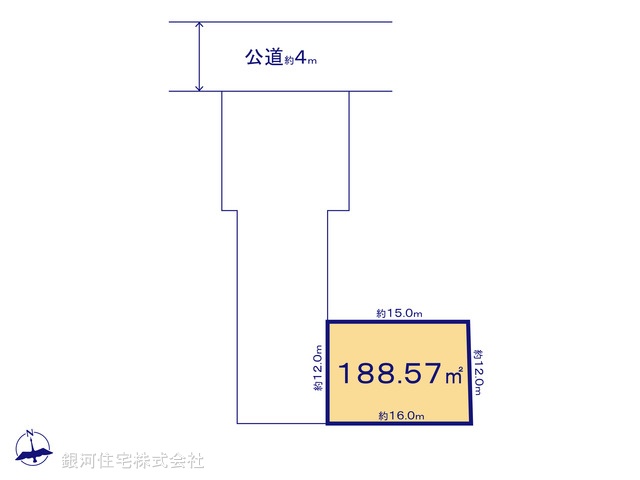 G00359867 千葉県木更津市本郷２丁目 土地 1380万円【区画図】