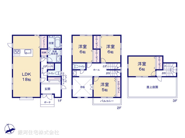 G00359909 埼玉県春日部市谷原２丁目 新築一戸建て 3680万円【間取図】