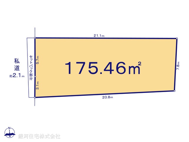 G00361318 神奈川県三浦市東岡町 土地 1880万円【区画図】