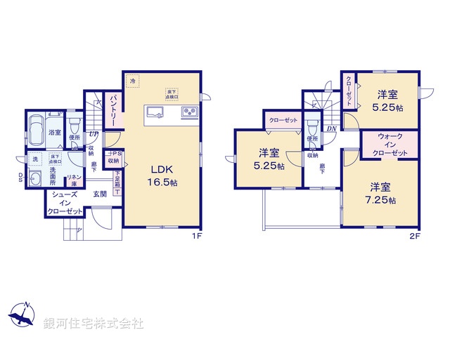 G00361442 東京都清瀬市竹丘３丁目 新築一戸建て 4290万円【間取図】