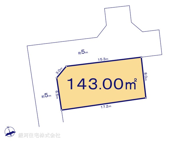 G00361676 東京都八王子市上柚木 土地 2280万円【区画図】