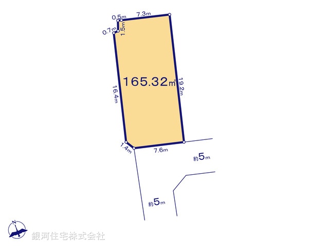 G00361678 東京都八王子市上柚木 土地 2480万円【区画図】
