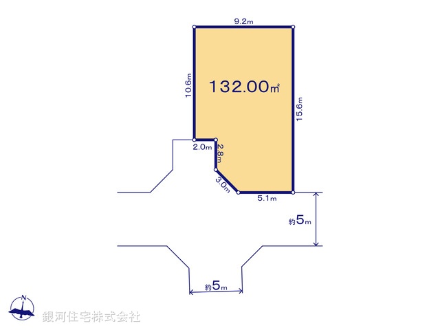 G00361795 神奈川県小田原市栢山 土地 1390万円【区画図】