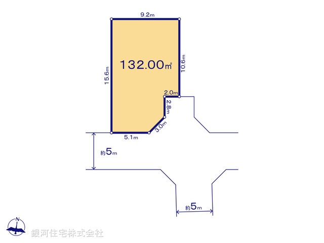 G00361796 神奈川県小田原市栢山 土地 1390万円【区画図】