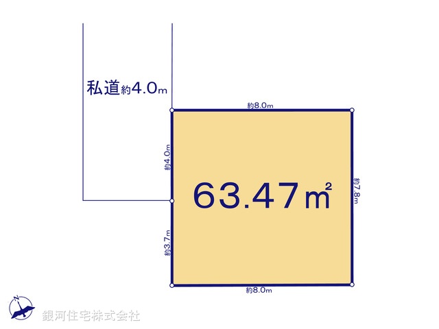 G00362743 東京都目黒区東山３丁目 土地 1億2680万円【区画図】