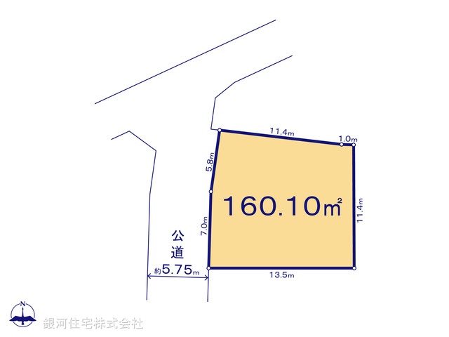 G00362818 東京都八王子市小比企町 土地 1980万円【区画図】