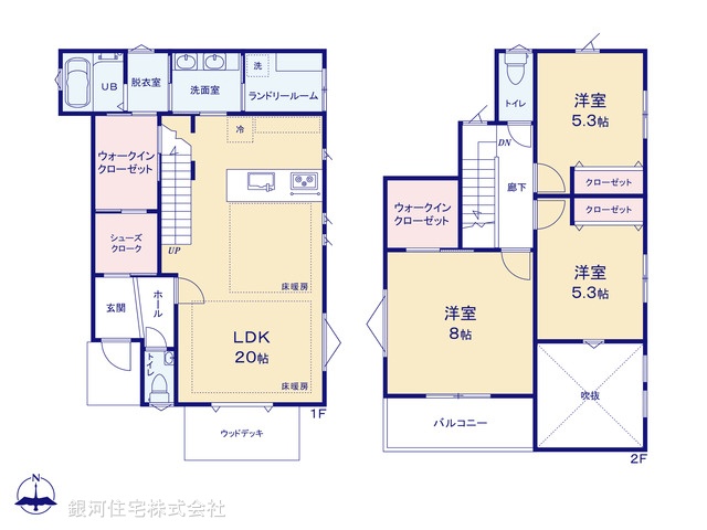 G00363059 千葉県佐倉市臼井台 新築一戸建て 3580万円【間取図】