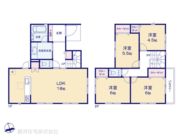 G00363206 神奈川県横須賀市西浦賀２丁目 中古一戸建て 2990万円【間取図】