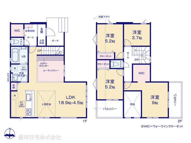 G00363441 千葉県習志野市屋敷３丁目 新築一戸建て 4588万円【間取図】