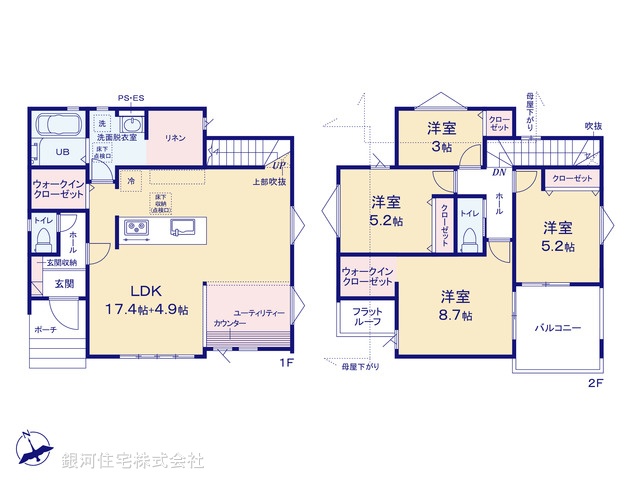 G00363483 千葉県佐倉市大崎台４丁目 新築一戸建て 4290万円【間取図】