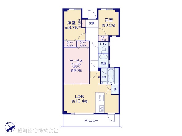 G00363951 東京都足立区伊興４丁目 中古マンション 3198万円【間取図】