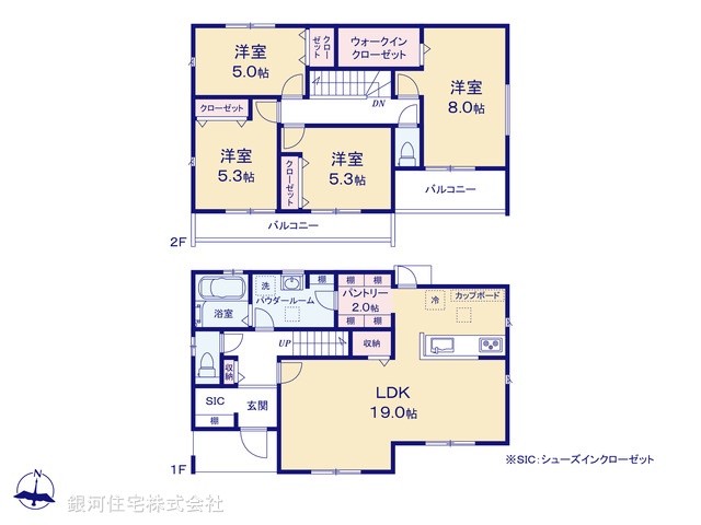G00364047 神奈川県横浜市栄区東上郷町 新築一戸建て 4990万円【間取図】