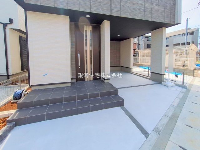 G00364088 千葉県市川市大和田４丁目 新築一戸建て 4590万円 土地面積64.56m² (約19.52坪) 建物面積102.87m² (約31.11坪) 築年月2025年04月(築１年以内)【外観16】