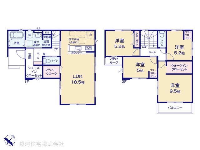 G00364449 東京都武蔵村山市本町４丁目 新築一戸建て 3399万円【間取図】