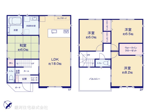 G00364707 埼玉県行田市藤原町１丁目 中古一戸建て 2580万円【間取図】