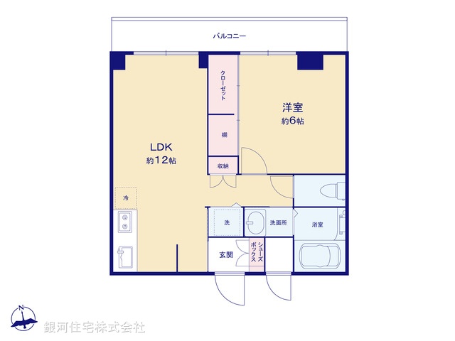 G00364902 東京都江東区大島７丁目 中古マンション 1990万円【間取図】