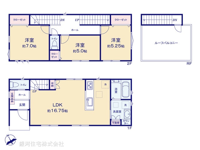 G00365159 埼玉県入間市扇町屋２丁目 新築一戸建て 3680万円【間取図】